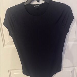 Express Women's Elegant Black Bodysuit